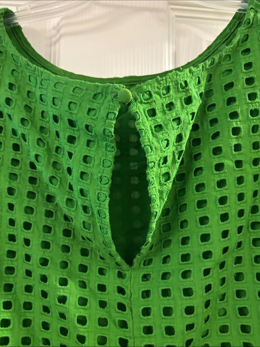 kate spade Green Eyelet Sleeveless Tank Top - Picture 4 of 4